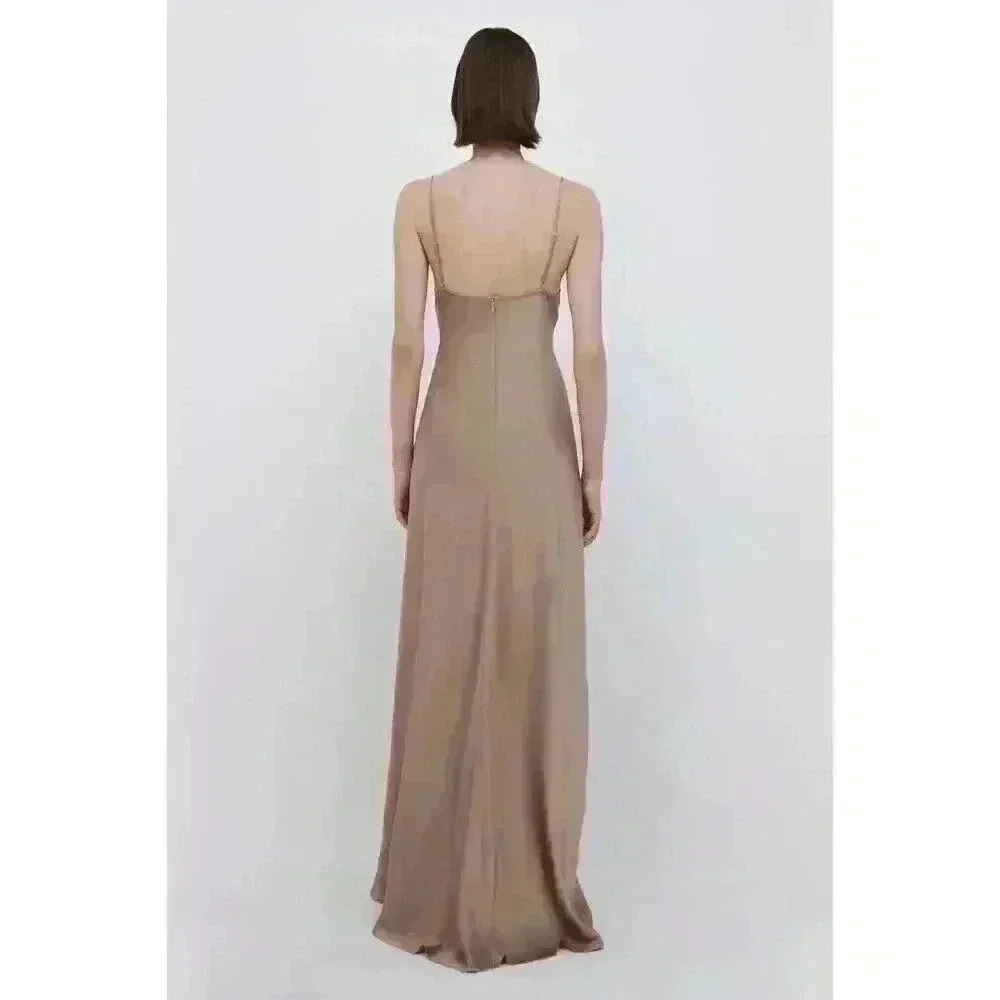 New NWT Jonathan Simkhai Finley Satin Slip Dress Sz 6 Retails $675 - Picture 3 of 7